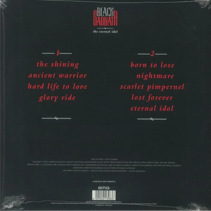 Обратная сторона обложки — BLACK SABBATH — The Eternal Idol (remastered)
