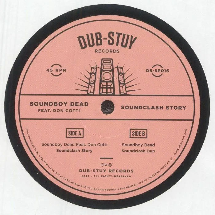 Лицевая сторона обложки — SOUNDBOY DEAD feat DON COTTI — Soundclash Story
