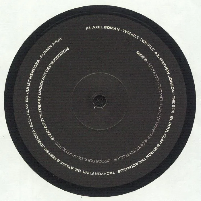Back cover — Axel BOMAN / MATHEW JONSON / SOUL CLAP / BYRON THE AQUARIUS / ATAXIA / MISTER JOSHOOA / JULIET MENDOZA — EFUNK 2025