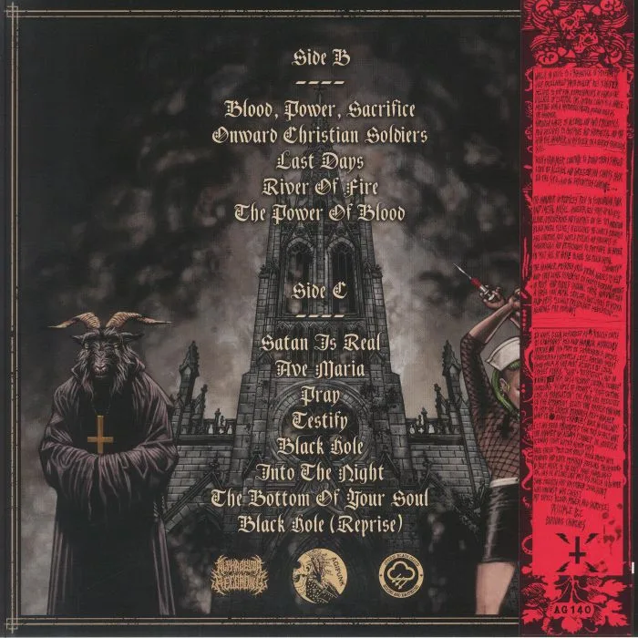 Обратная сторона обложки — DISCIPLE BC — Blood Power Sacrifice