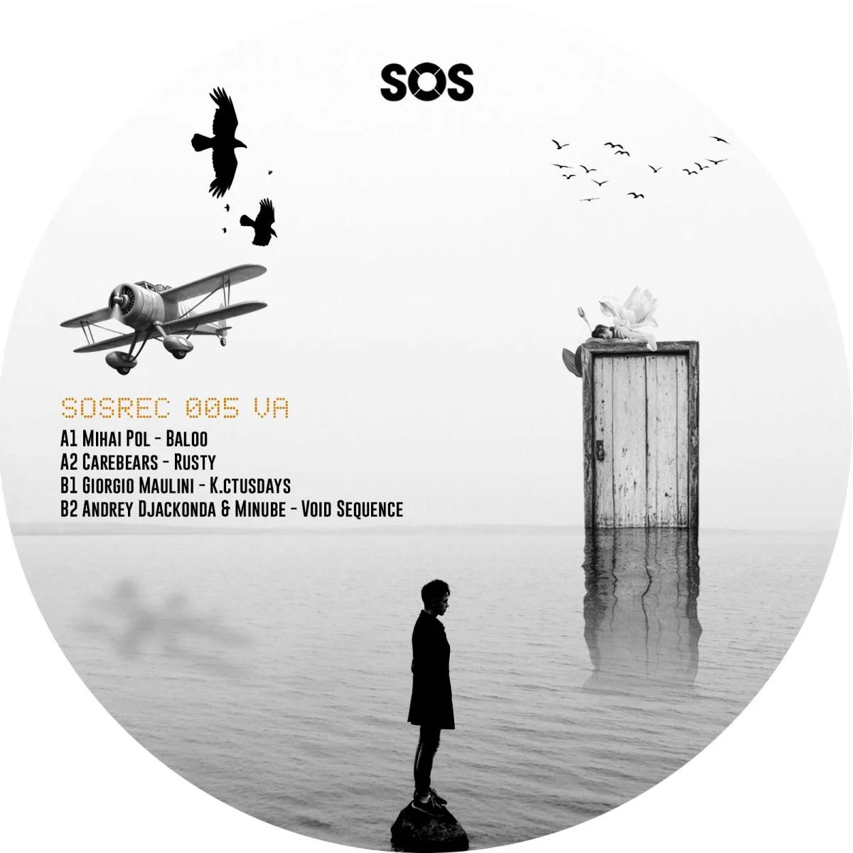 Лицевая сторона обложки — Mihai Pol, Carebears, Giorgio Maulini, Andrey Djackonda & Minube — SOS Rec 005 VA