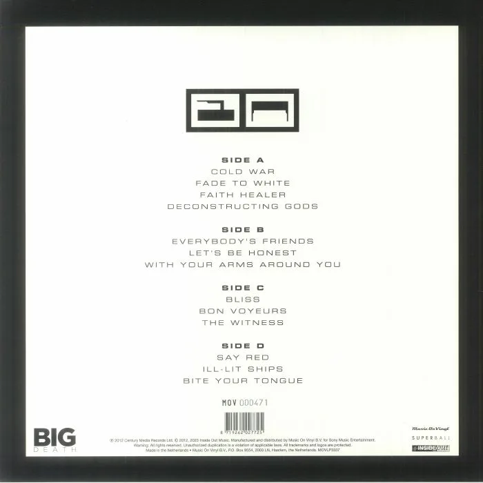Back cover — BLAQK AUDIO — Bright Black Heaven