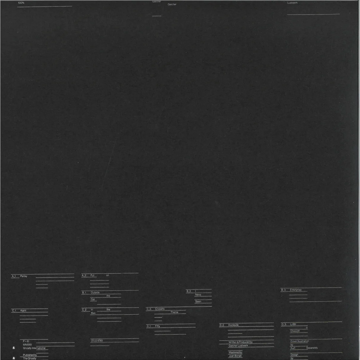Обратная сторона обложки — Galcher Lustwerk — 100% GALCHER LP 2x12"