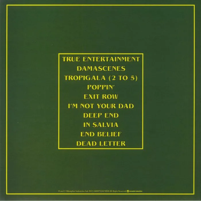 Back cover — DUTCH UNCLES — True Entertainment