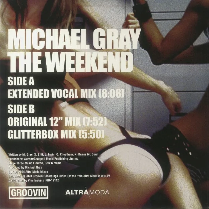 Обратная сторона обложки — Michael GRAY — The Weekend (reissue)