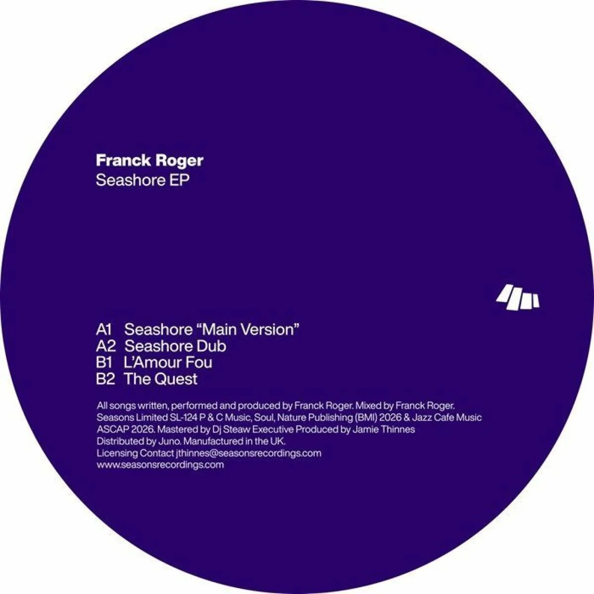 Franck Roger — Seashore EP