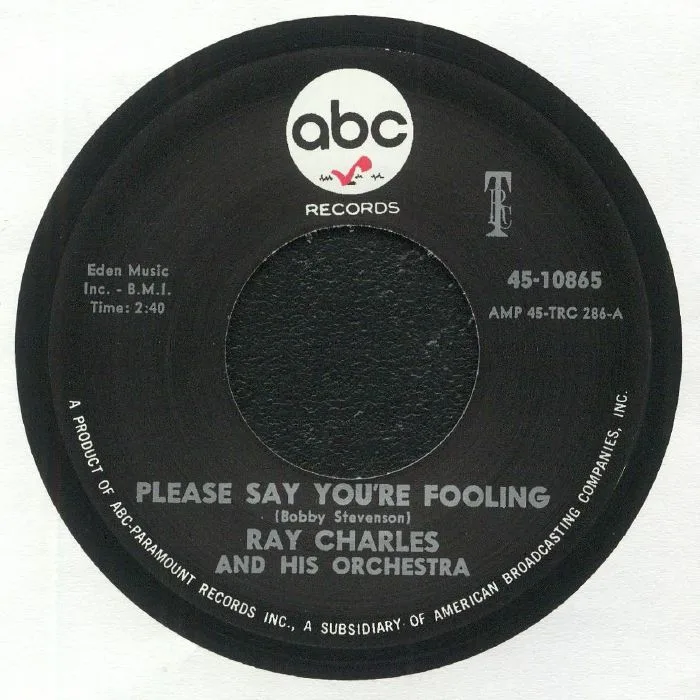 Back cover — Ray CHARLES & HIS ORCHESTRA — I Don't Need No Doctor