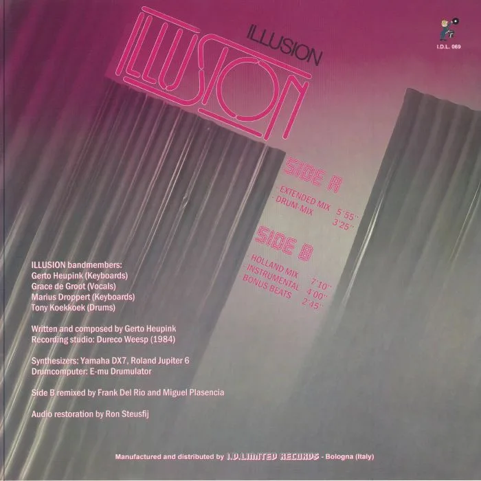 Back cover — ILLUSION — Illusion (reissue)