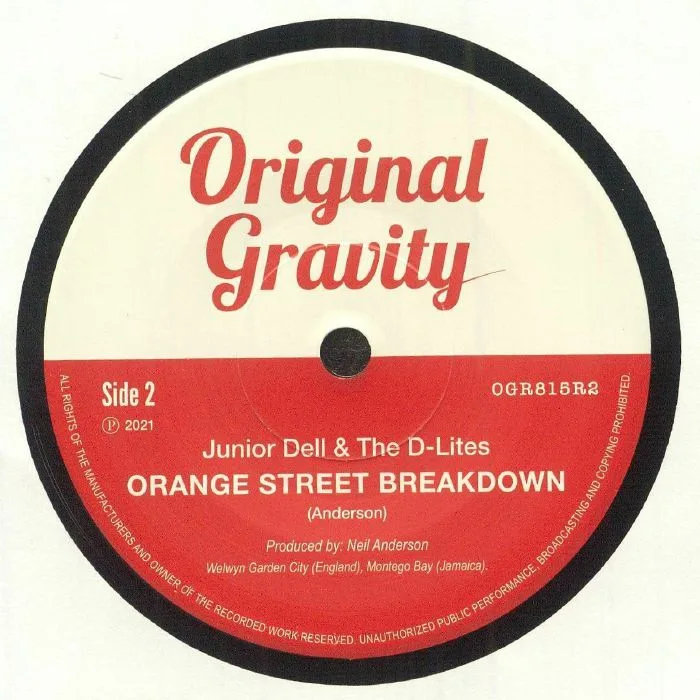 Back cover — JUNIOR DELL & THE D LITES — Twenty Flight Ska (reissue)