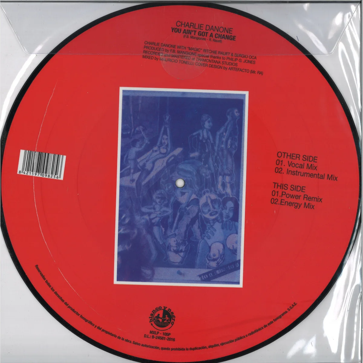 Back cover — Charlie Danone — You Ain´t Got A Chance EP