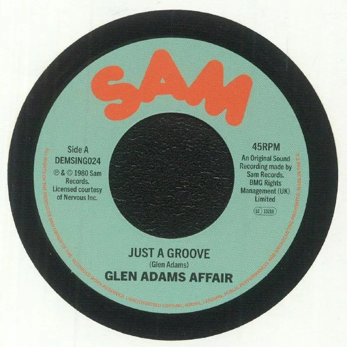 Лицевая сторона обложки — GLEN ADAMS AFFAIR — Just A Groove