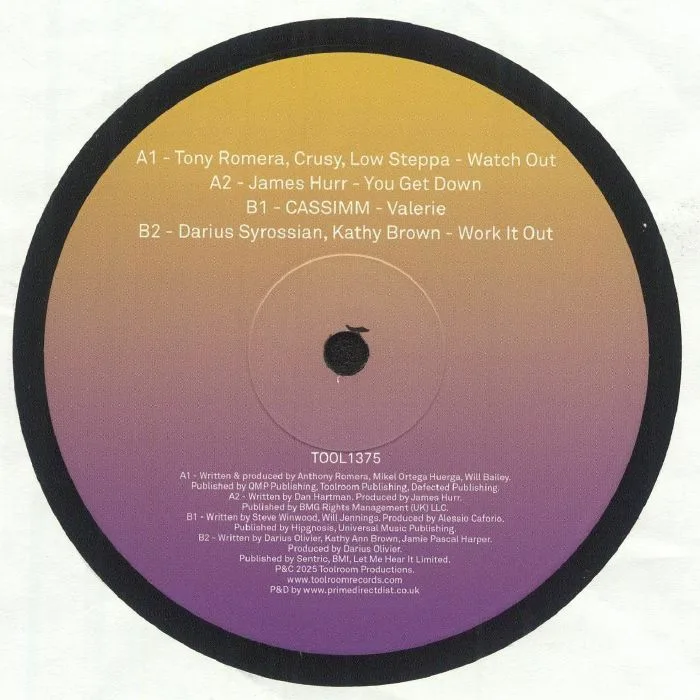 Back cover — Tony ROMERA / CRUSY / LOW STEPPA / JAMES HURR / CASSIMM / DARIUS SYROSSIAN / KATHY BROWN — Toolroom Sampler Vol 18