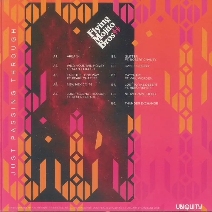 Back cover — FLYING MOJITO BROS — Just Passing Through