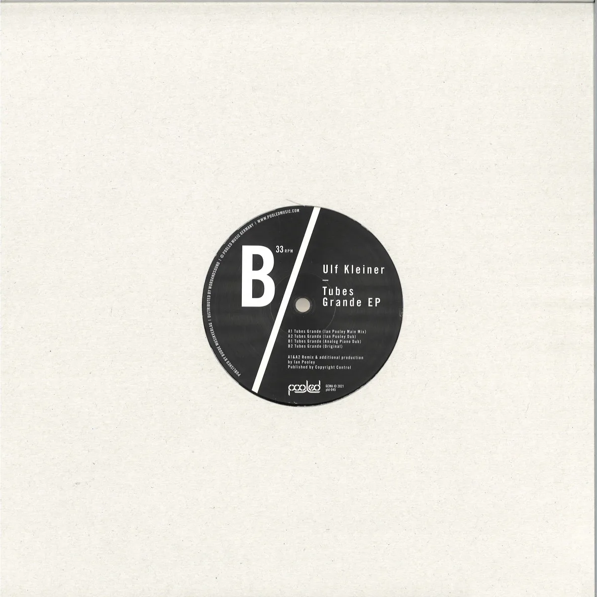 Back cover — Ulf Kleiner — Tubes Grande EP