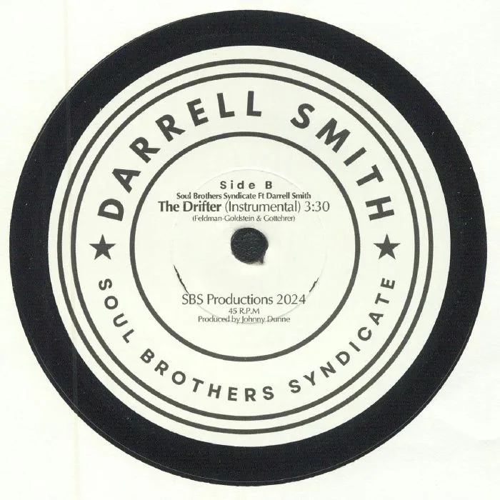 Back cover — SOUL BROTHERS SYNDICATE — The Drifter