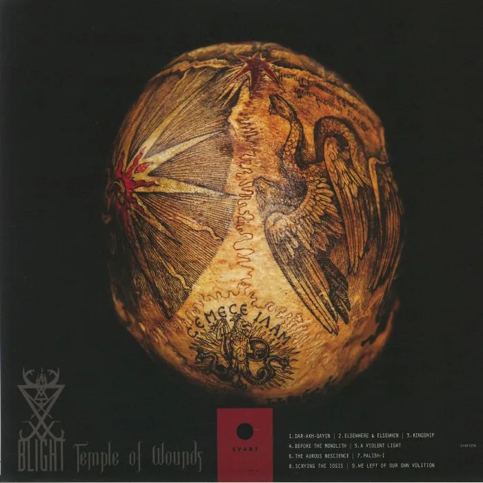 Back cover — BLIGHT — Temple Of Wounds