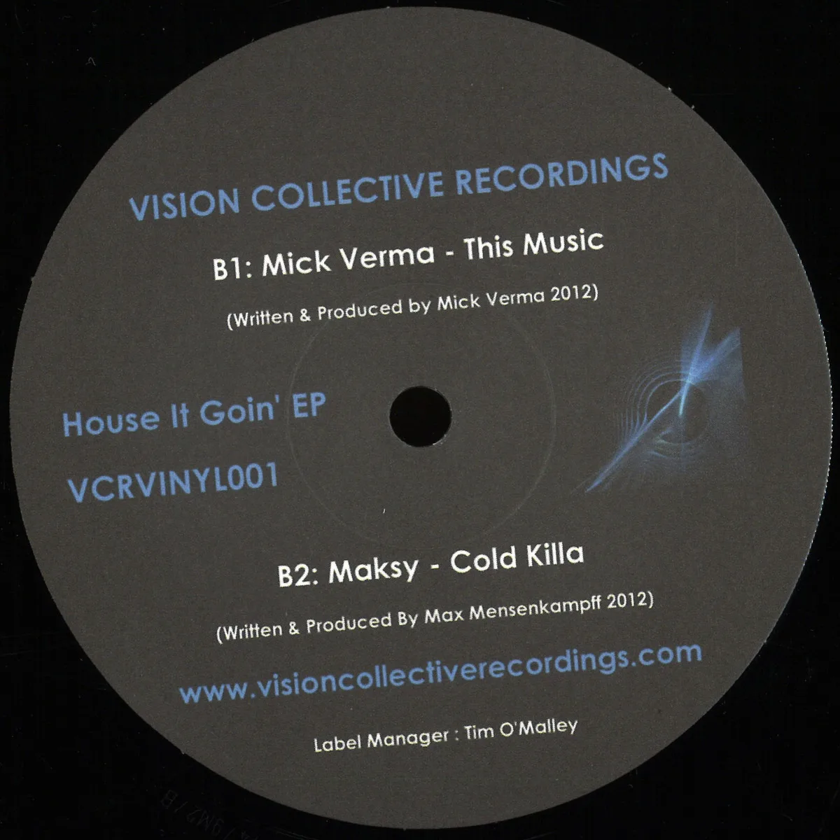 Front cover — Vision Collective Recordings — The House Is Goin Ep