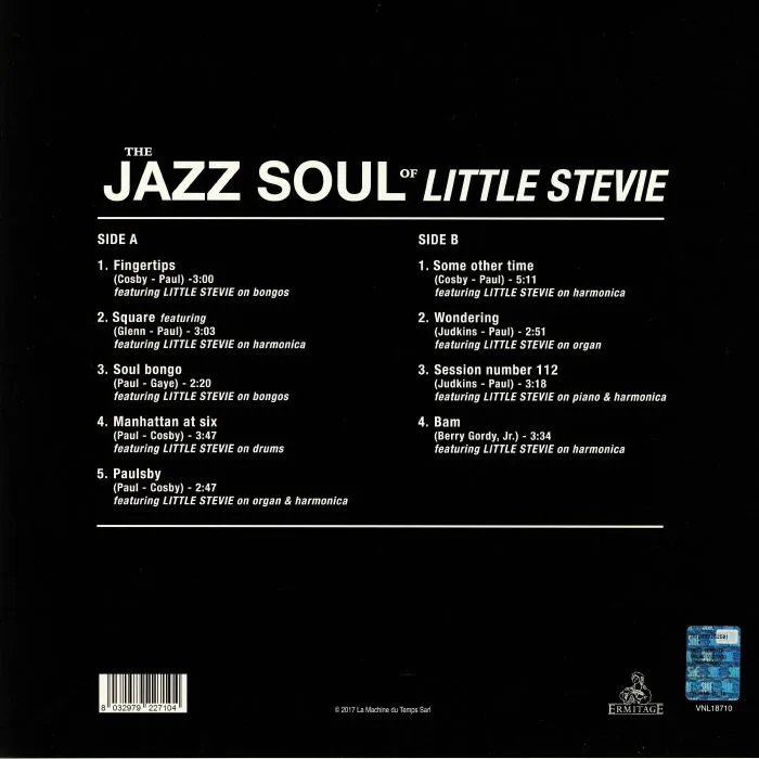 Обратная сторона обложки — Little Stevie WONDER — The Jazz Soul Of Little Stevie