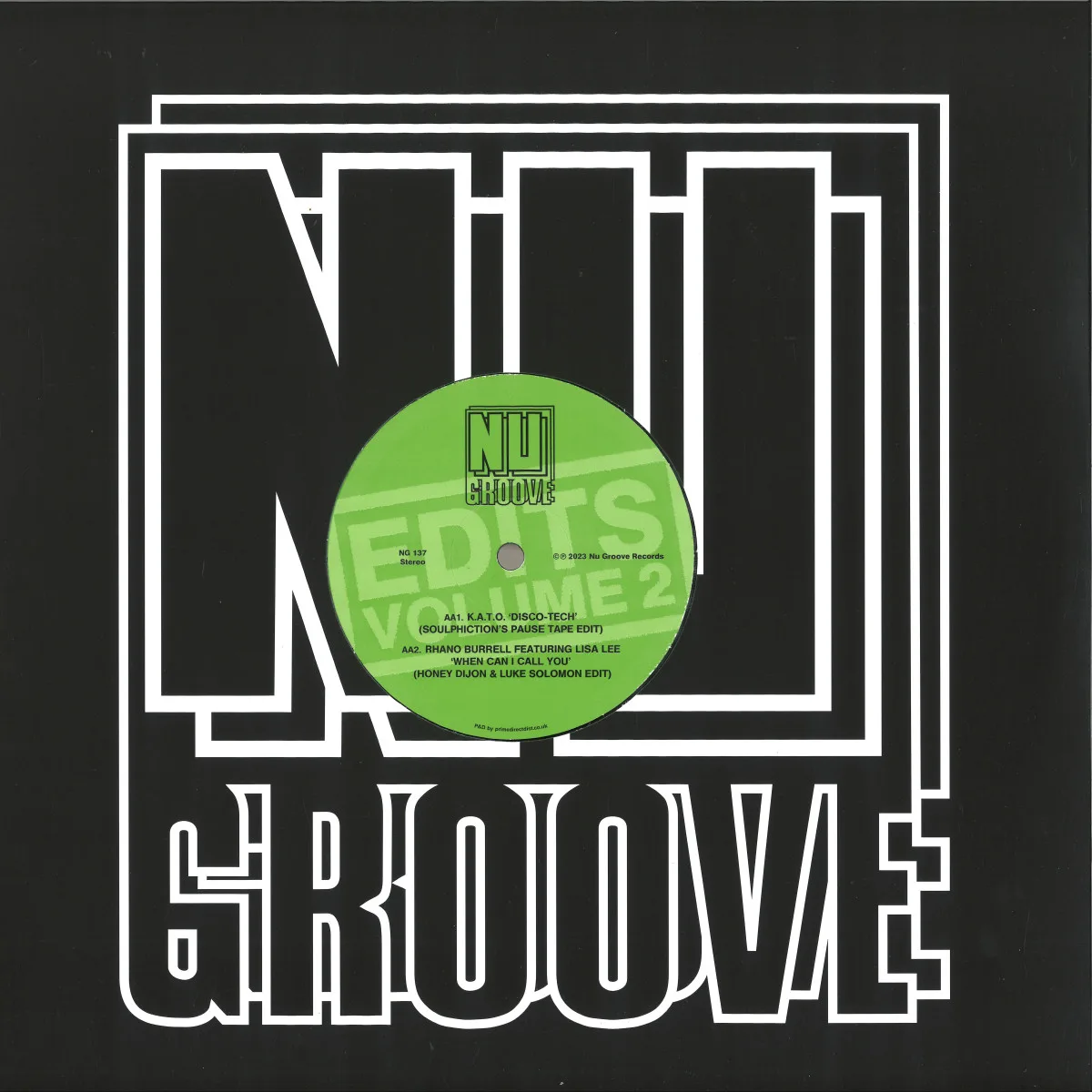 Front cover — Various — Nu Groove Edits, Vol. 2