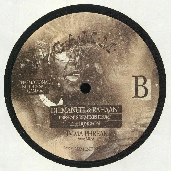 Back cover — DJ EMANUEL / RAHAAN — Presents Remixes From The Dungeon