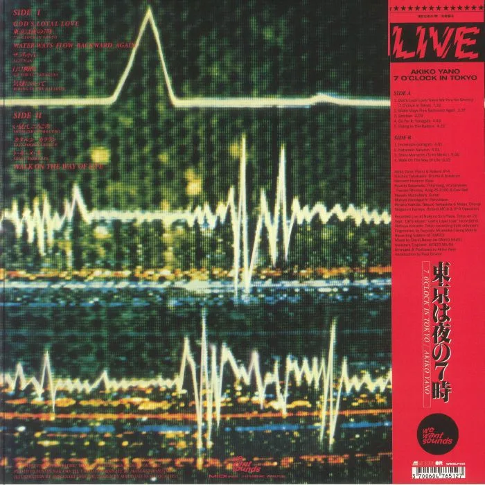 Back cover — Akiko YANO — 7 O'clock In Tokyo (reissue)
