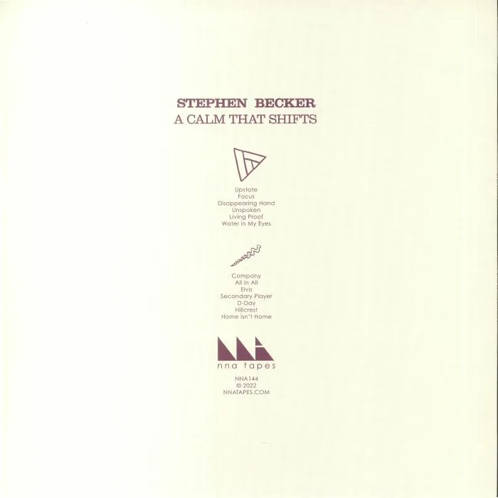 Обратная сторона обложки — Stephen BECKER — A Calm That Shifts