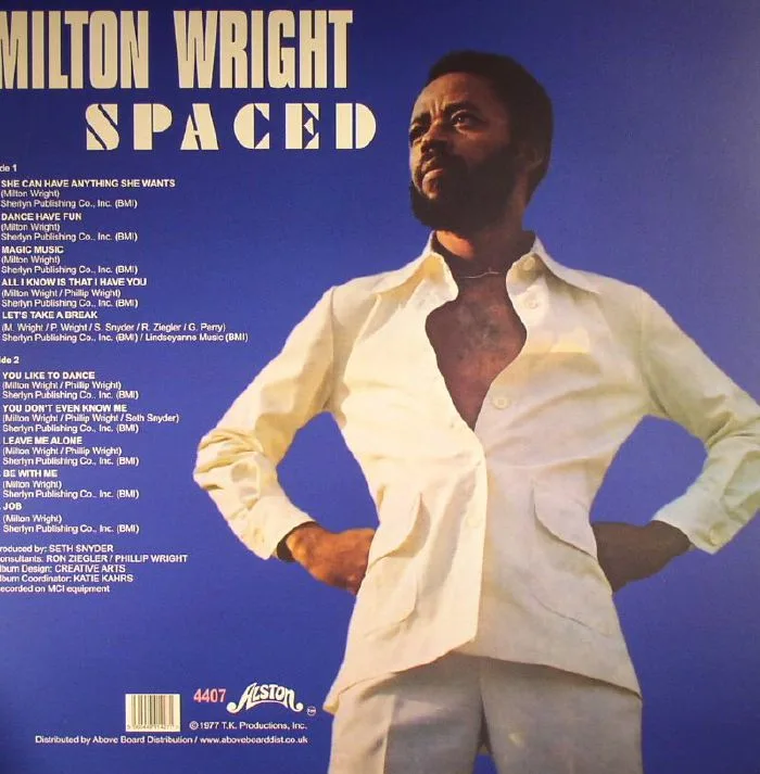 Обратная сторона обложки — Milton WRIGHT — Spaced (reissue)