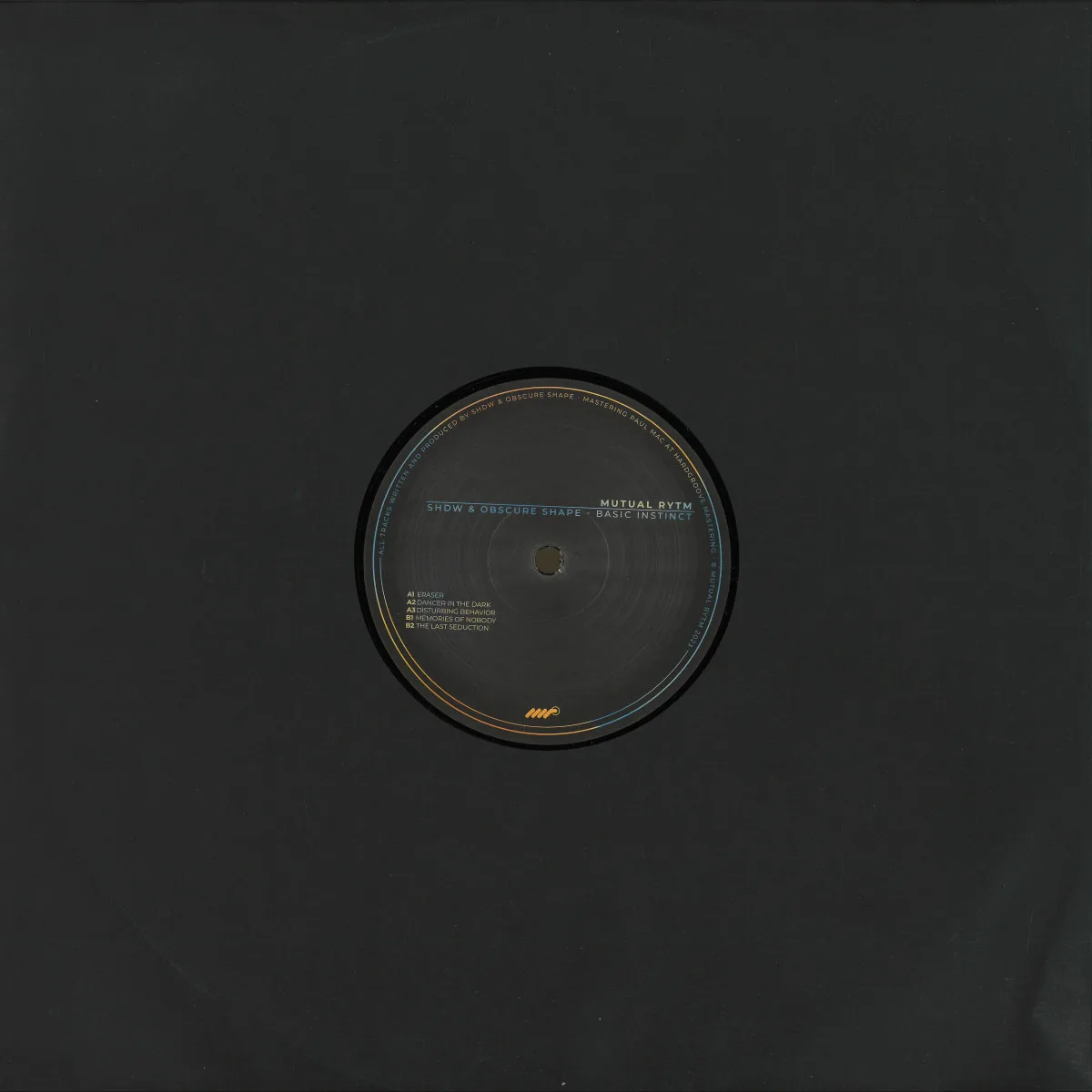 Back cover — SHDW & Obscure Shape — Basic Instinct