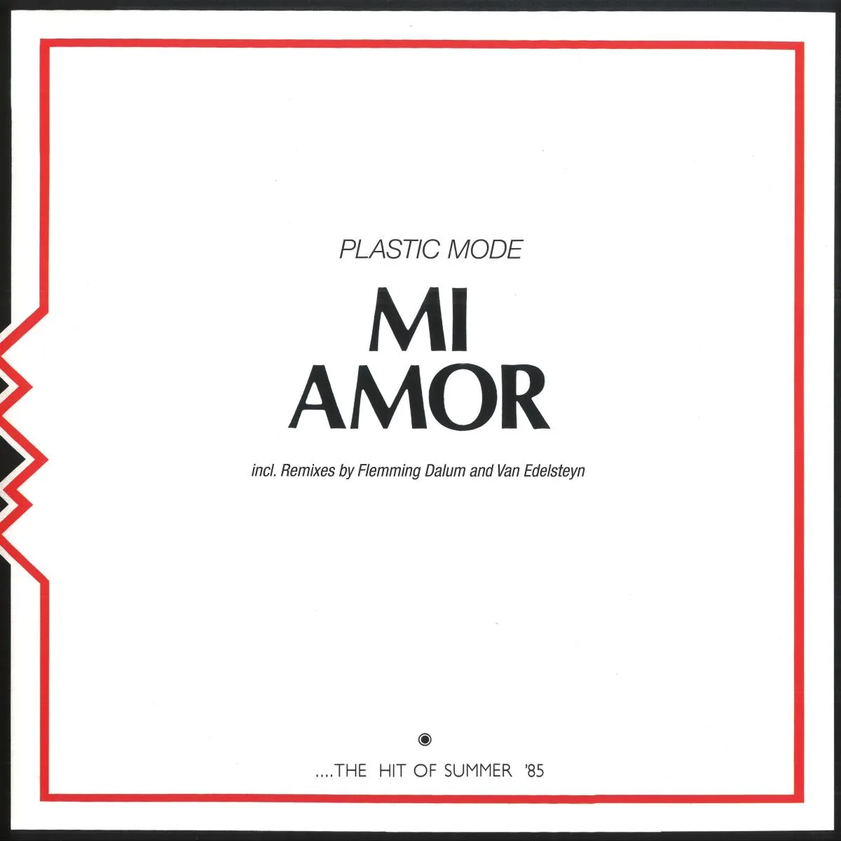 Лицевая сторона обложки — Plastic Mode — Mi Amor EP