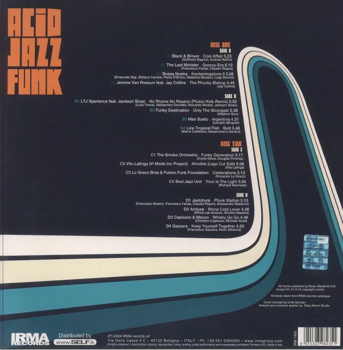 Обратная сторона обложки — VARIOUS — Acid Jazz Funk