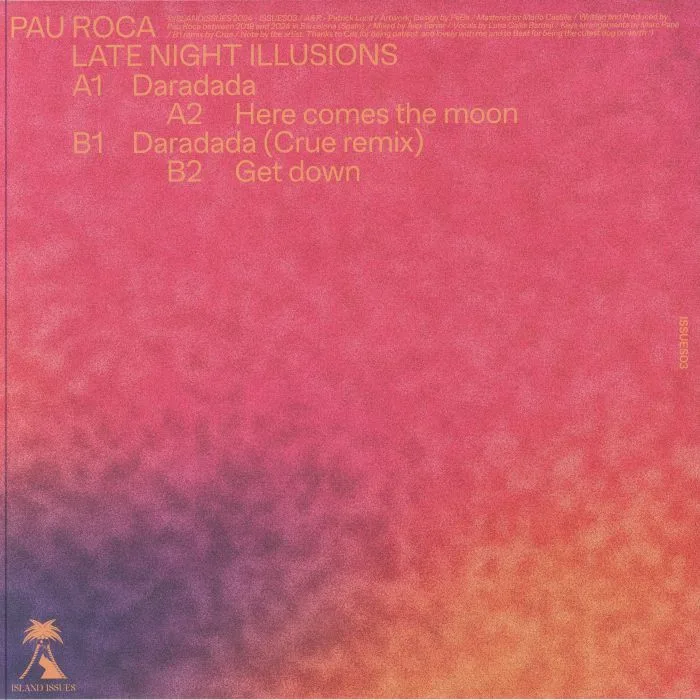 Обратная сторона обложки — Pau ROCA — Late Night Illusions