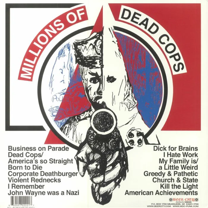 Back cover — MDC — Millions Of Dead Cops