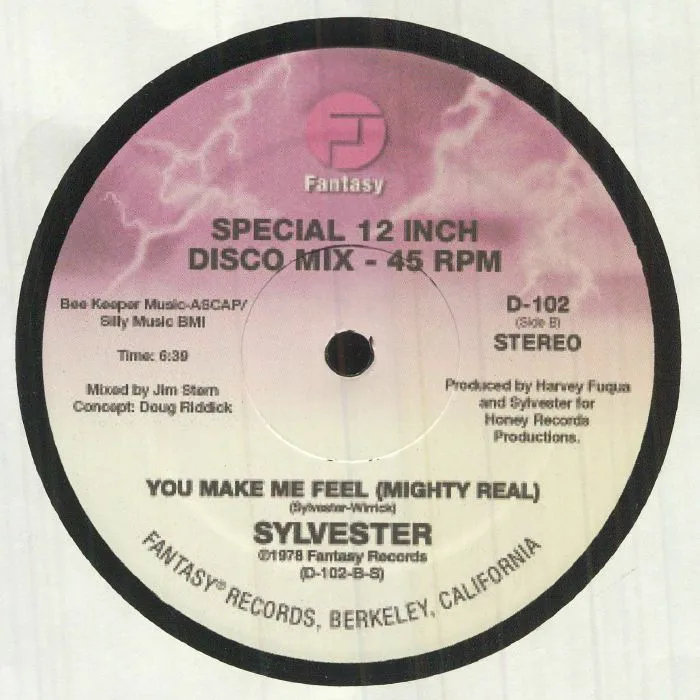 Back cover — Sylvester — Dance (disco Heat) / You Make Me Feel (mighty Real)