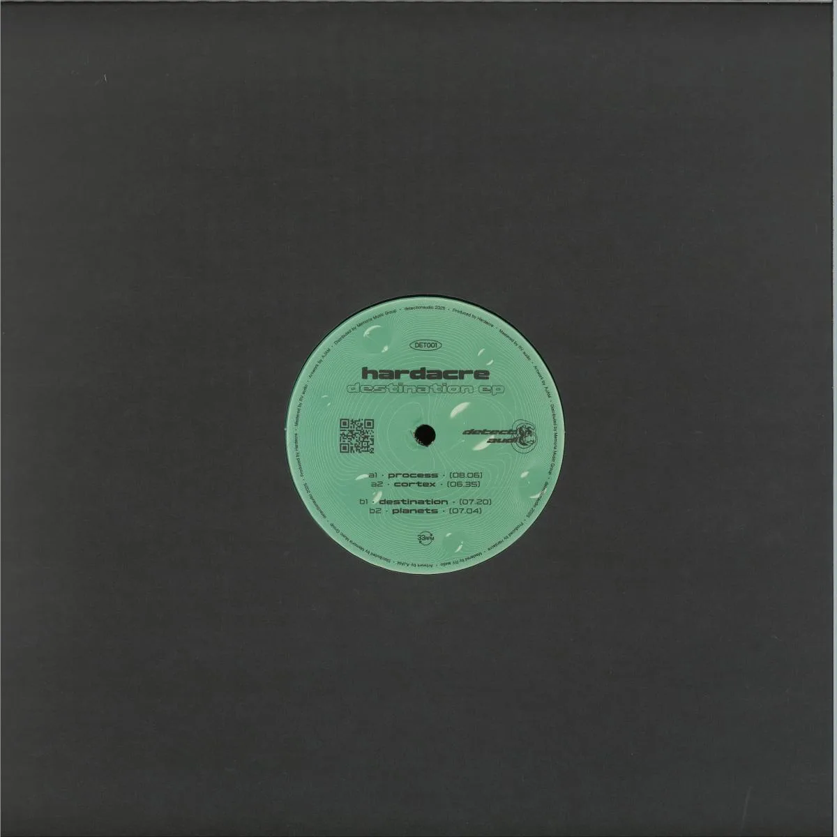 Back cover — Hardacre — Destination EP