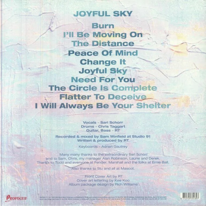 Обратная сторона обложки — Robin TROWER / SARI SCHORR — Joyful Sky (reissue)