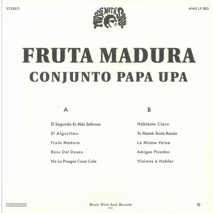 Обратная сторона обложки — CONJUNTO PAPA UPA — Fruta Madura