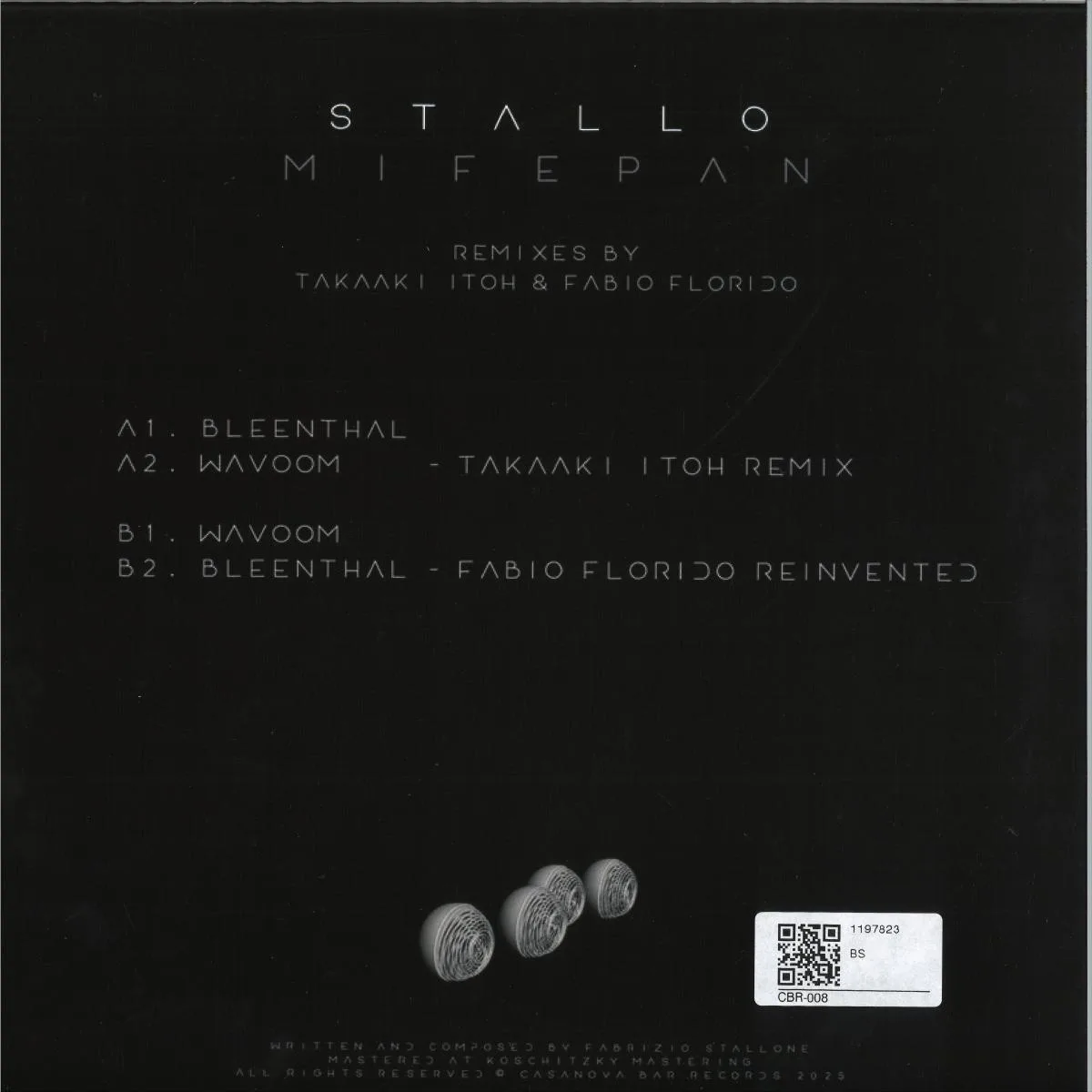 Обратная сторона обложки — Stallo — Mifepan EP