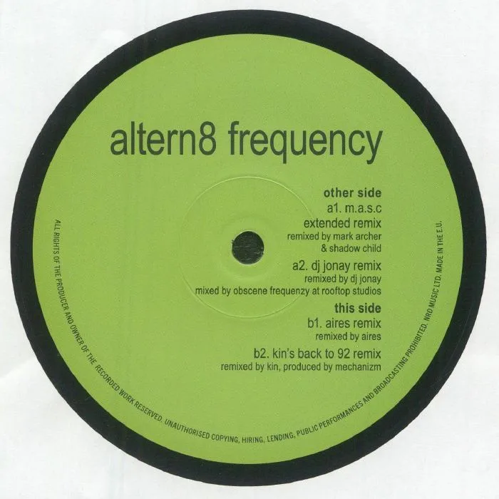 Обратная сторона обложки — ALTERN 8 — Frequency 2025