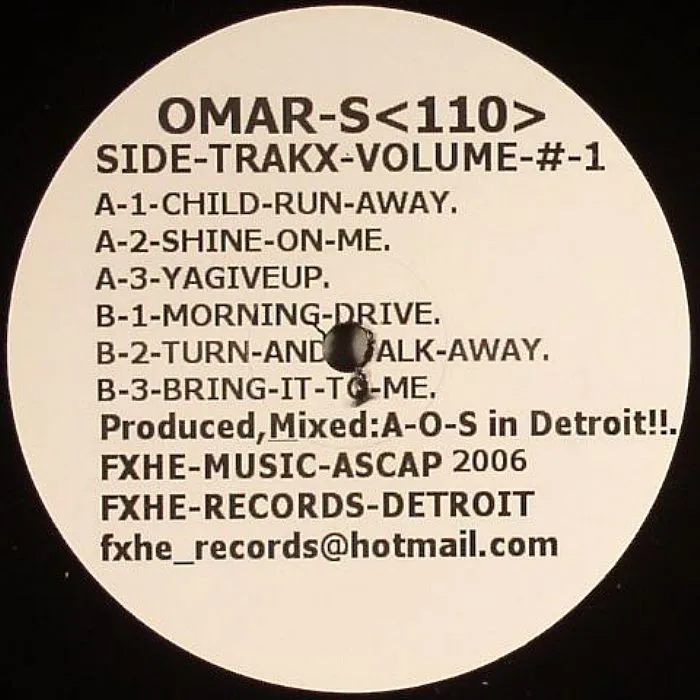 Лицевая сторона обложки — OMAR S — Sidetrakx Volume #1