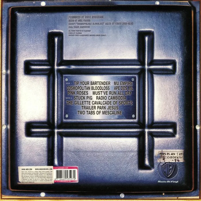 Back cover — GLASSJAW — Worship & Tribute