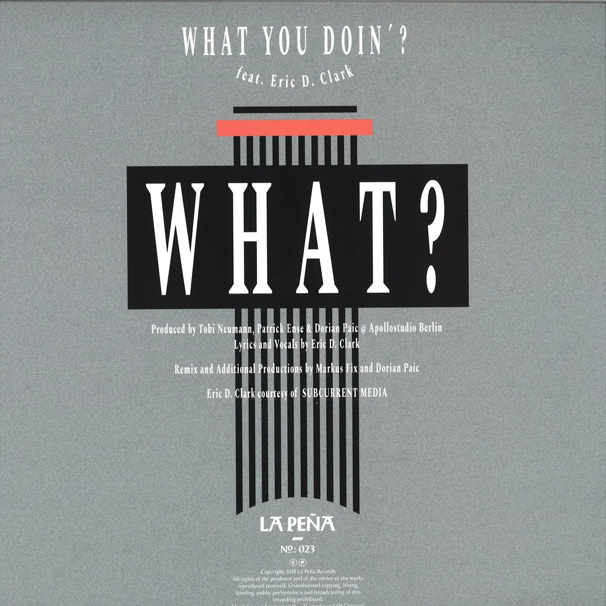 Обратная сторона обложки — What — What You Doin'