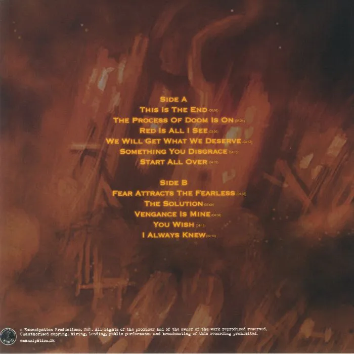 Back cover — DETEST — We Will Get What We Deserve