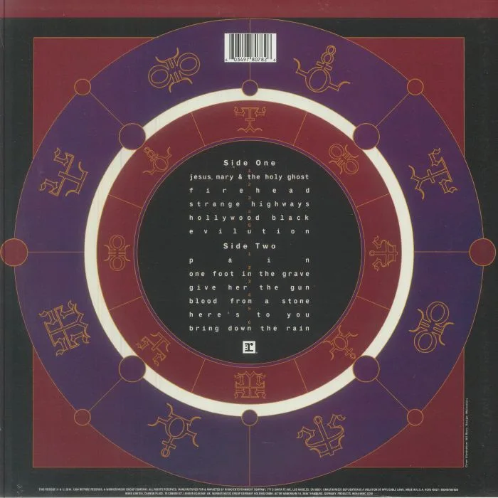 Back cover — DIO — Strange Highways (reissue)