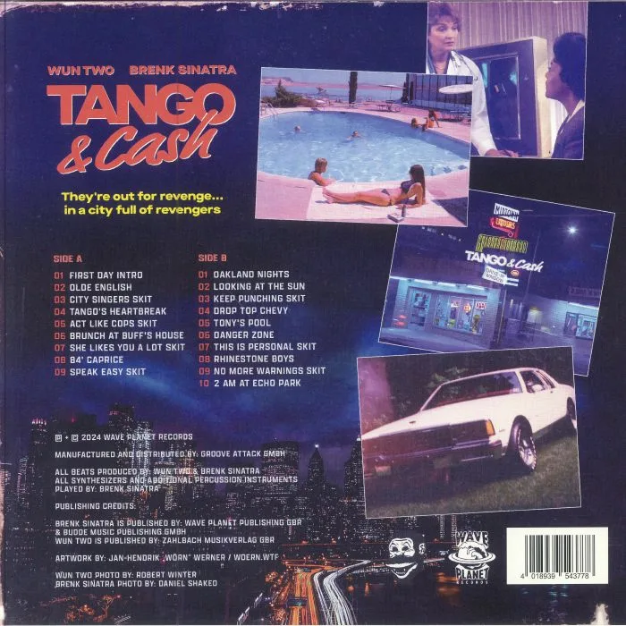 Back cover — WUN TWO / BRENK SINATRA — Tango & Cash