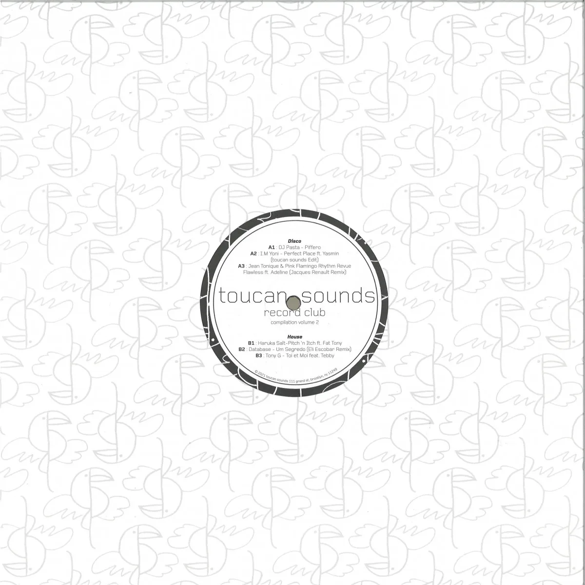 Back cover — Various — Toucan Sounds Rec Club Vol.2