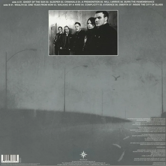 Back cover — KATATONIA — Viva Emptiness (half speed remastered)