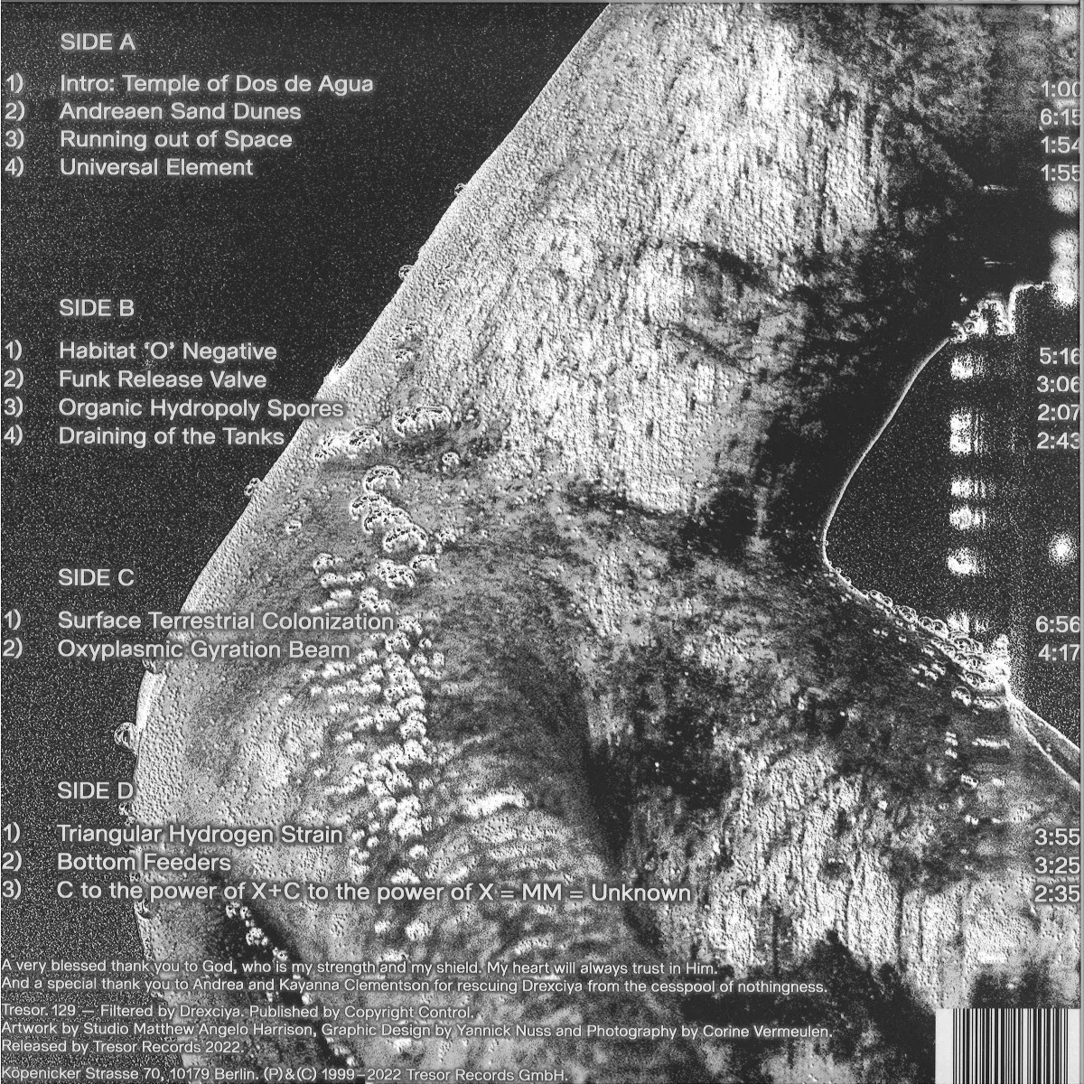 Обратная сторона обложки — Drexciya — Neptunes Lair 2x12"