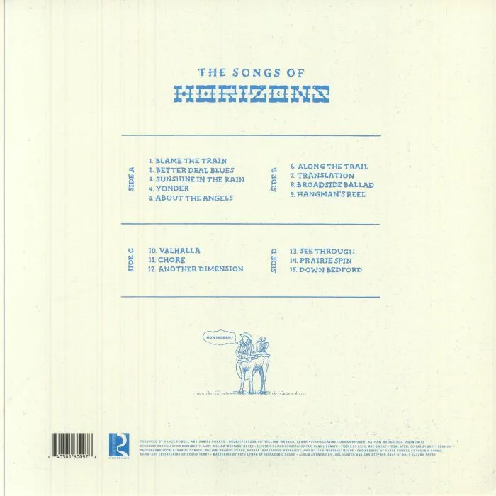 Back cover — DANIEL DONATO'S COSMIC COUNTRY — Horizons