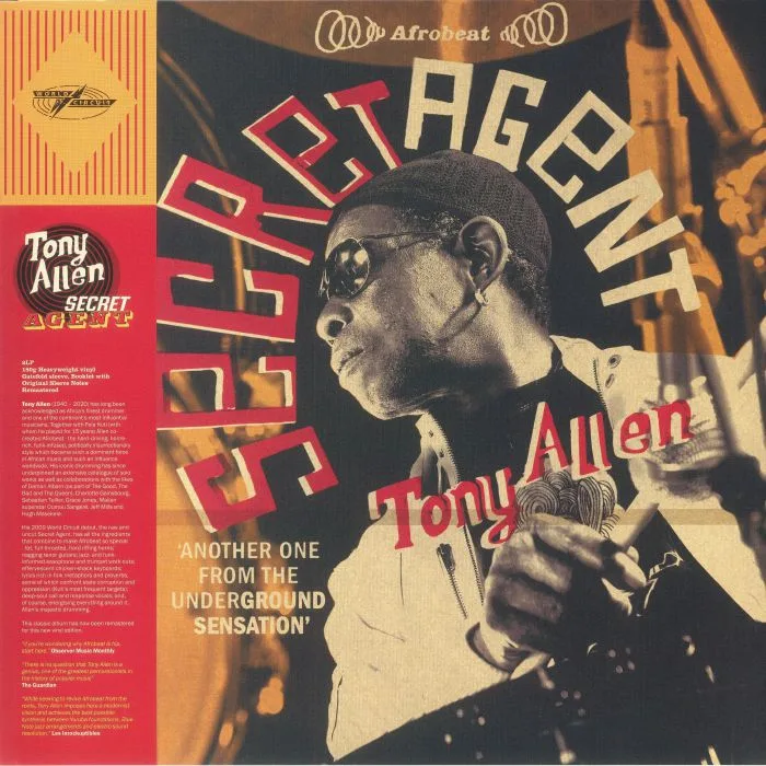 Лицевая сторона обложки — Tony ALLEN — Secret Agent (remastered)