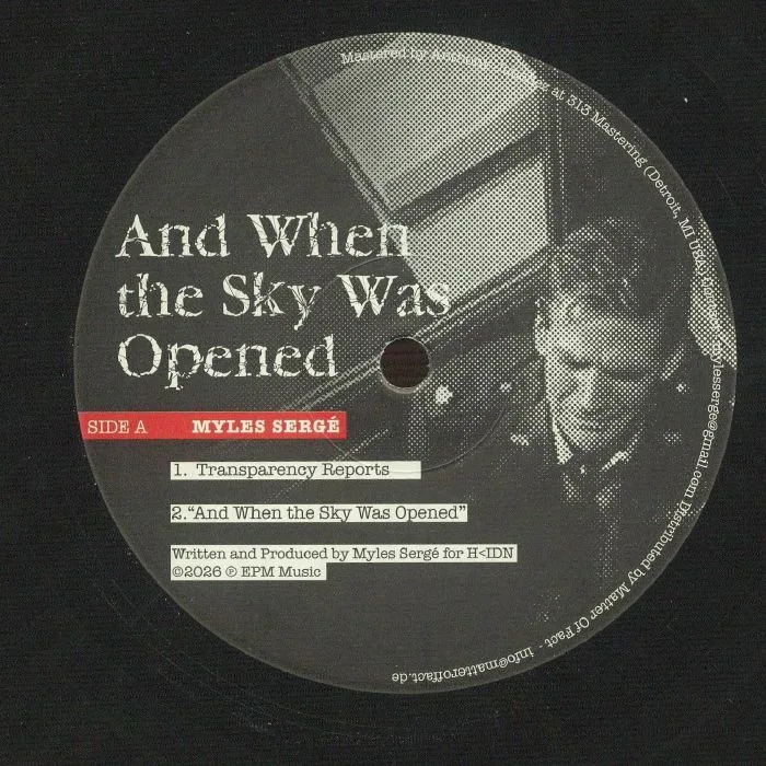 Front cover — Myles SERGE / JAMIE BISSMIRE — And When The Sky Was Open
